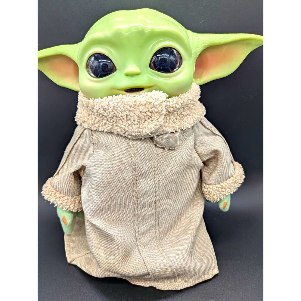 Star Wars Mandalorian Grogu The Child 11" Talking Plush Mattel Baby Yoda Works